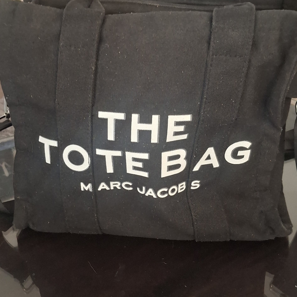 Marc Jacobs Black Canvas 'The Tote Bag' Shopper